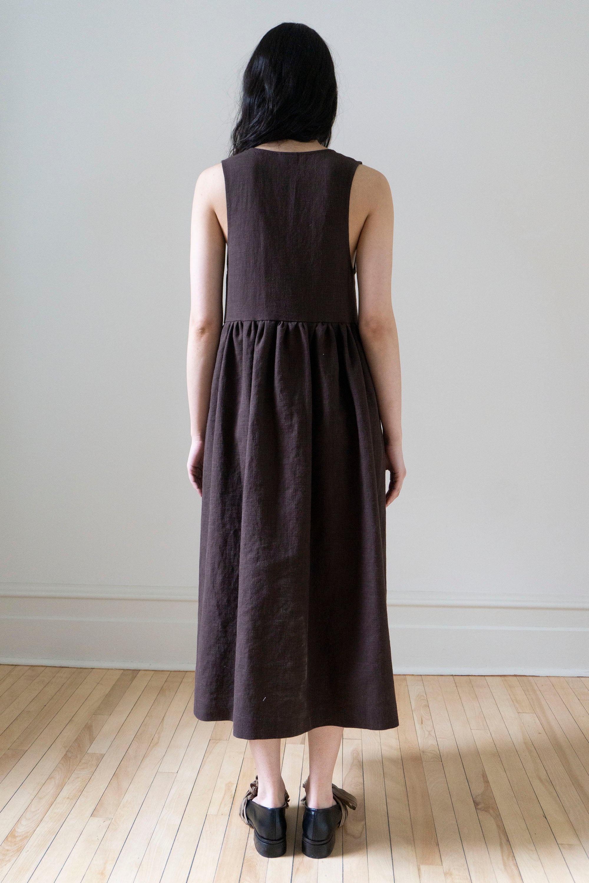 Maryse Linen Dress - Clove